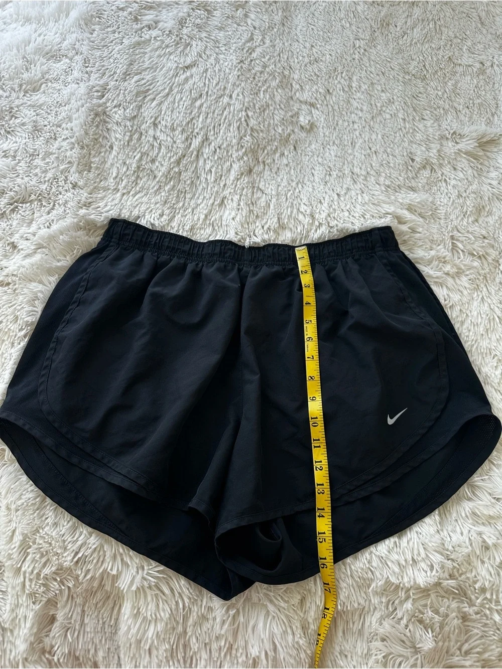Nike Dri-FIT Black Running Shorts Lined Athletic Gym Training Women’s Large